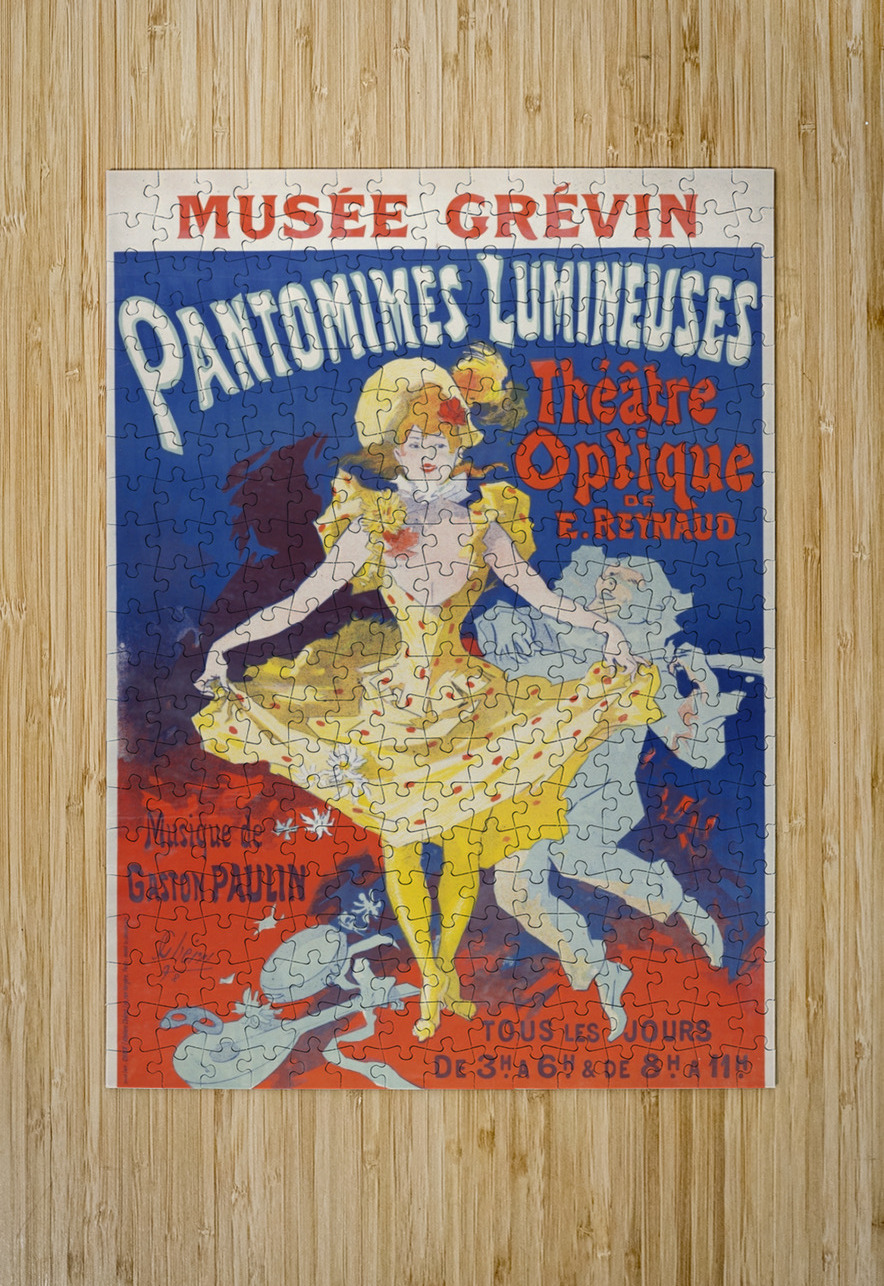 Pantomimes lumineuses 1892 Poster by Jules Chéret IStockHistory com Puzzle printing