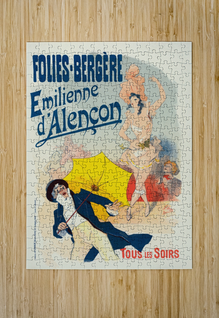 Émilienne D’alençon 1898 Poster by Jules Chéret IStockHistory com Puzzle printing