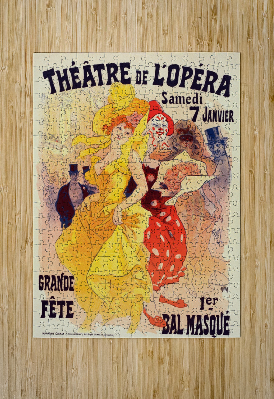Bals De L’opéra En 1899 1899 Poster by Jules Chéret IStockHistory com Puzzle printing