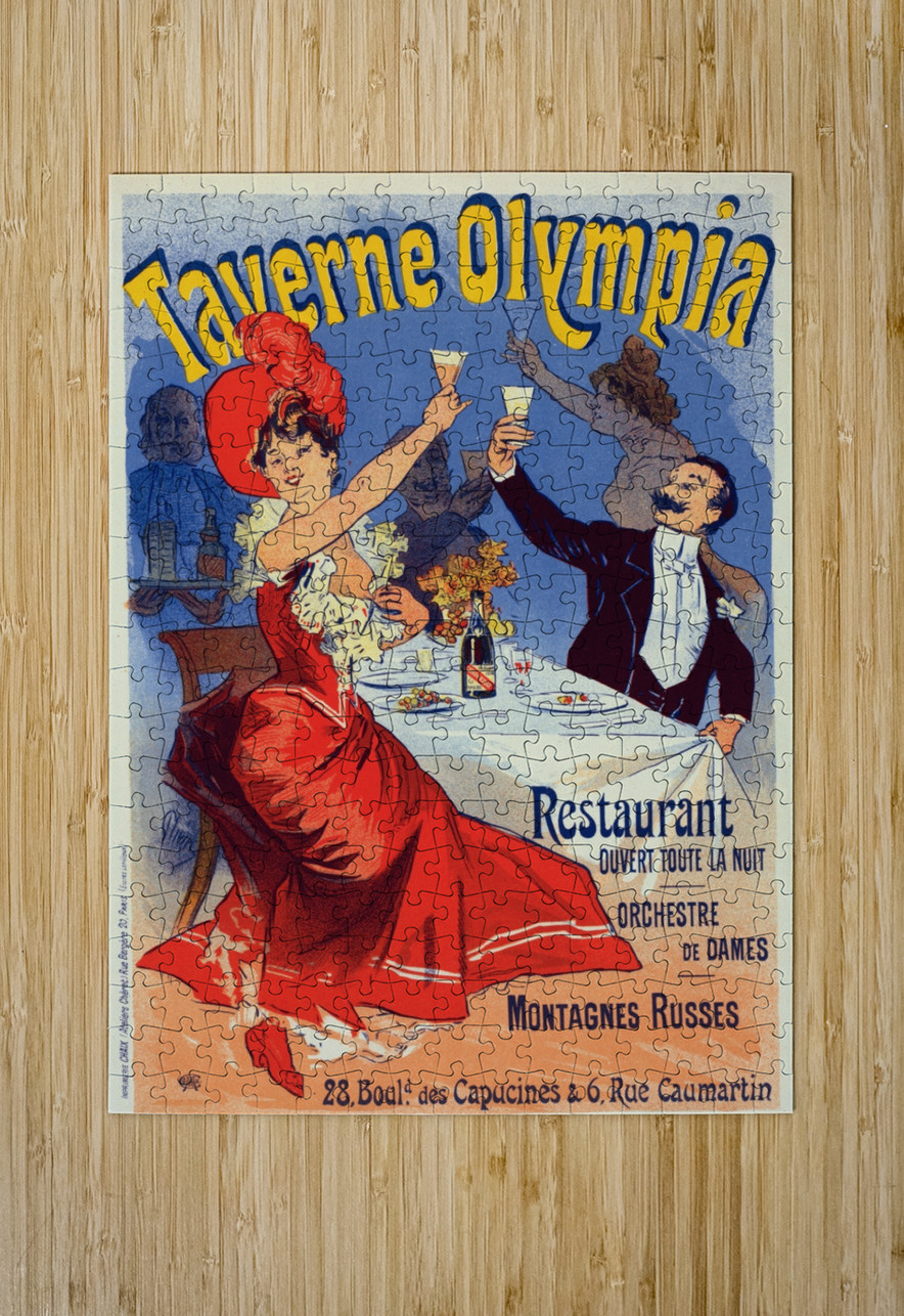 Taverne Olympia 1900 Poster by Jules Chéret IStockHistory com Puzzle printing