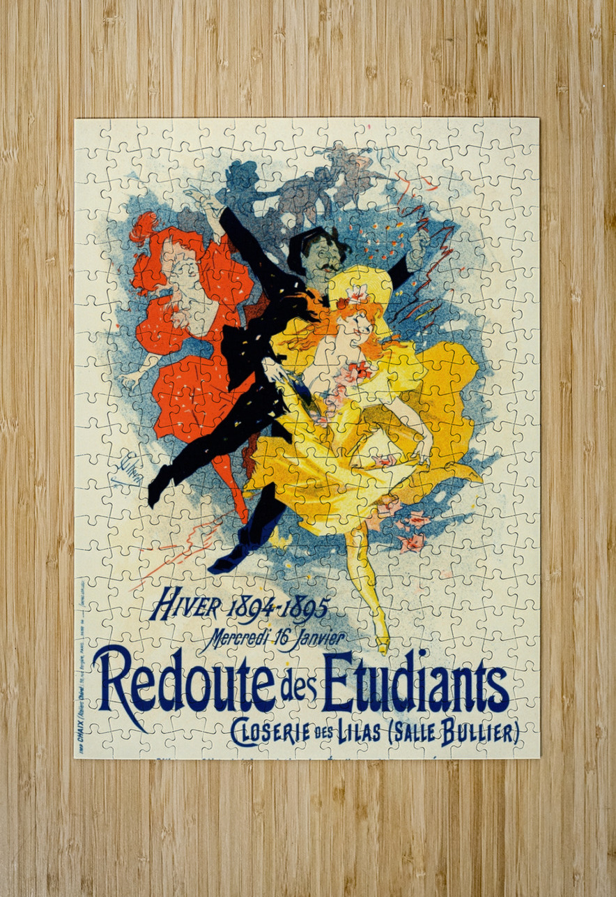 Redoute Des Étudiants 1897 Poster by Jules Chéret IStockHistory com Puzzle printing