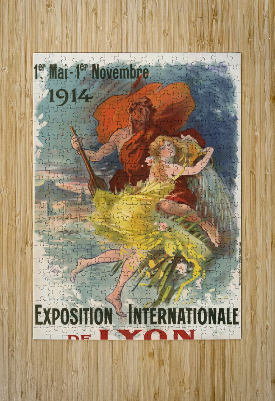 Exposition internationale de Lyon 1913 Poster by Jules Chéret IStockHistory com Puzzle printing