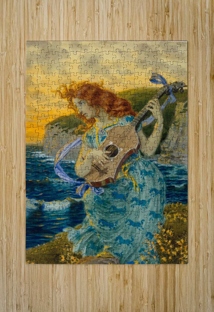 Die Tochter des Barden 1900 Mythology by Eugène Samuel Grasset IStockHistory com Puzzle printing