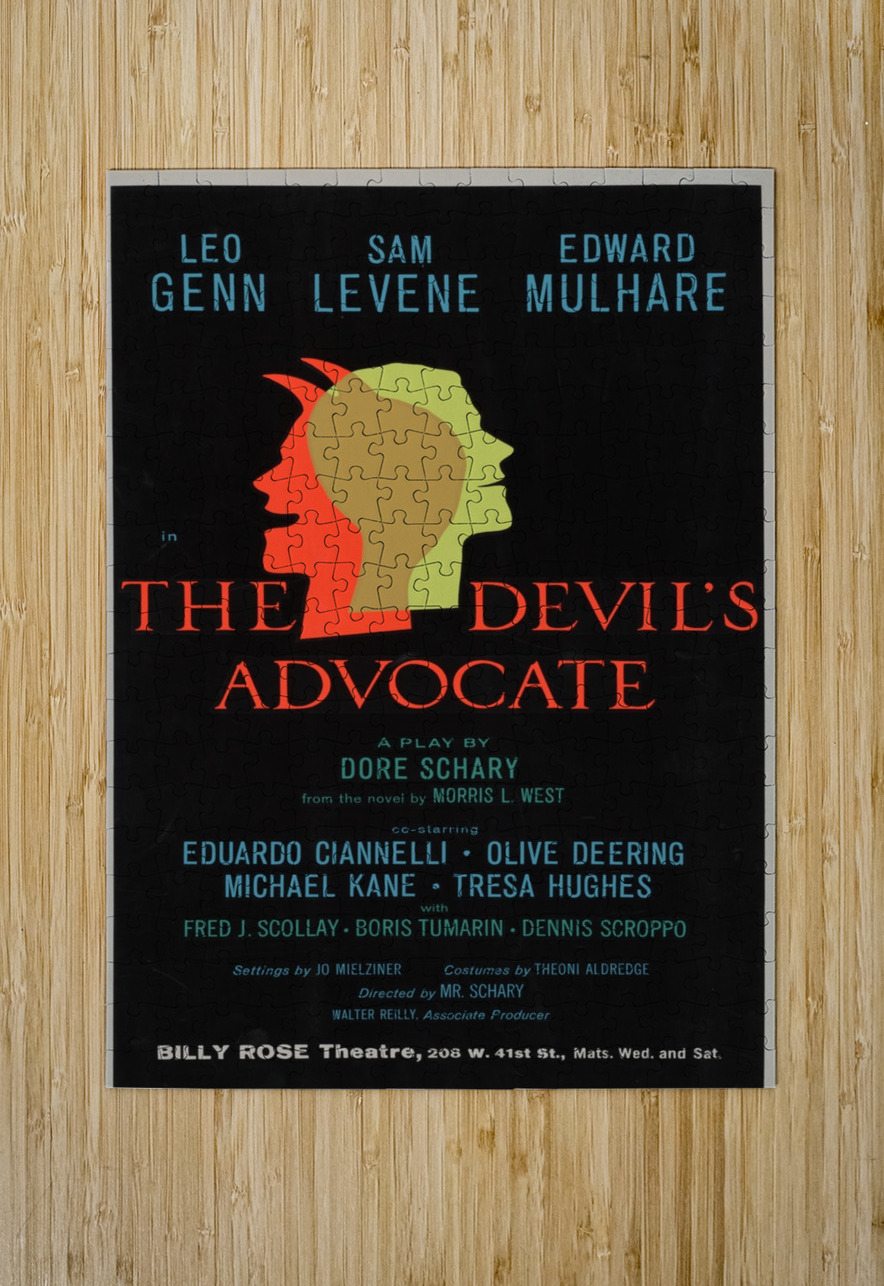 The Devil’s Advocate 1962 Artcraft Lithograph Poster 1905–1970 IStockHistory com Puzzle printing