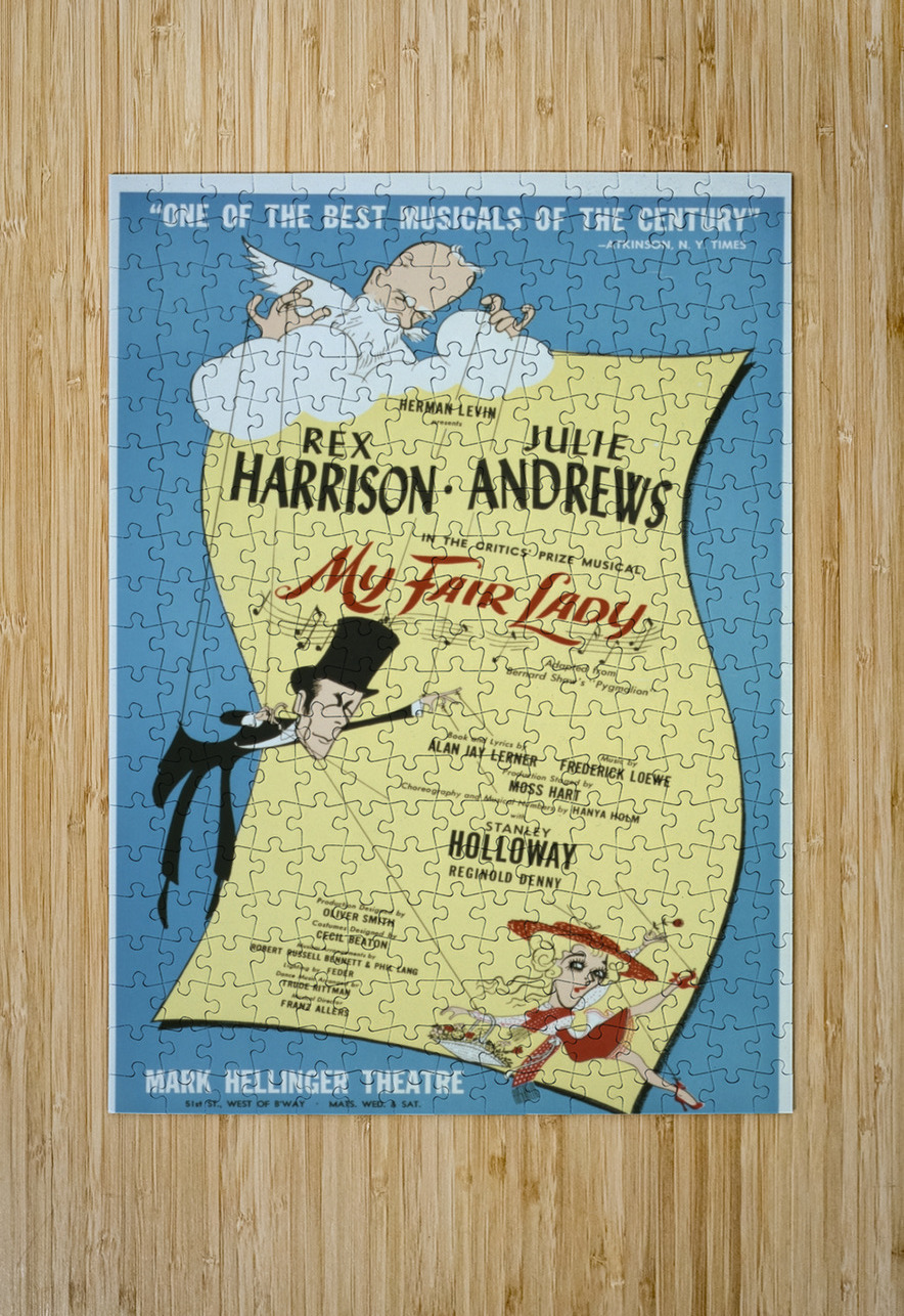 My fair lady 1956 Al Hirschfeld American 1903-2003 Artcraft Lithograph Poster IStockHistory com Puzzle printing