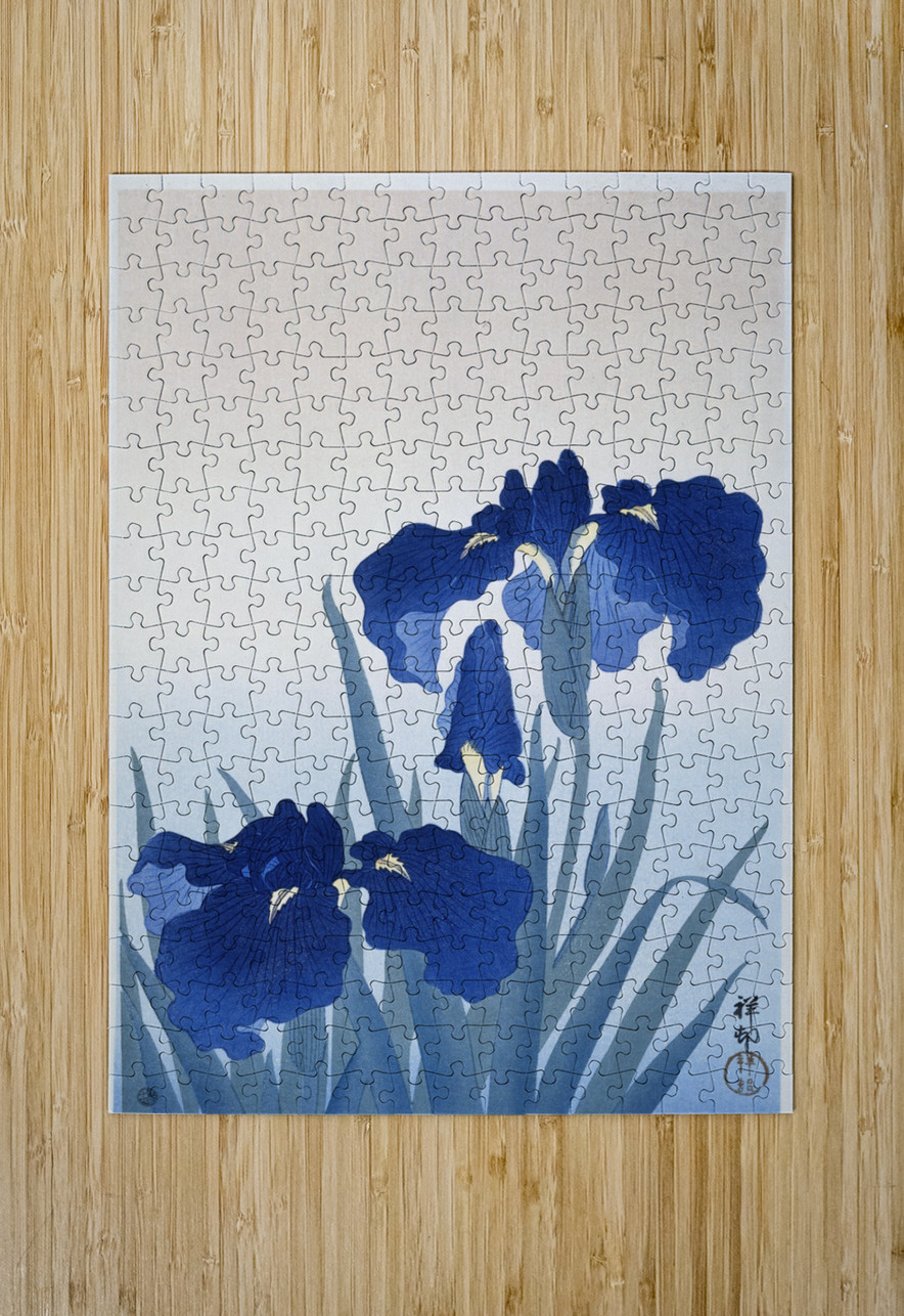 Iris flowers 1925 - 1936 by Ohara Koson 1877-1945. IStockHistory com Puzzle printing