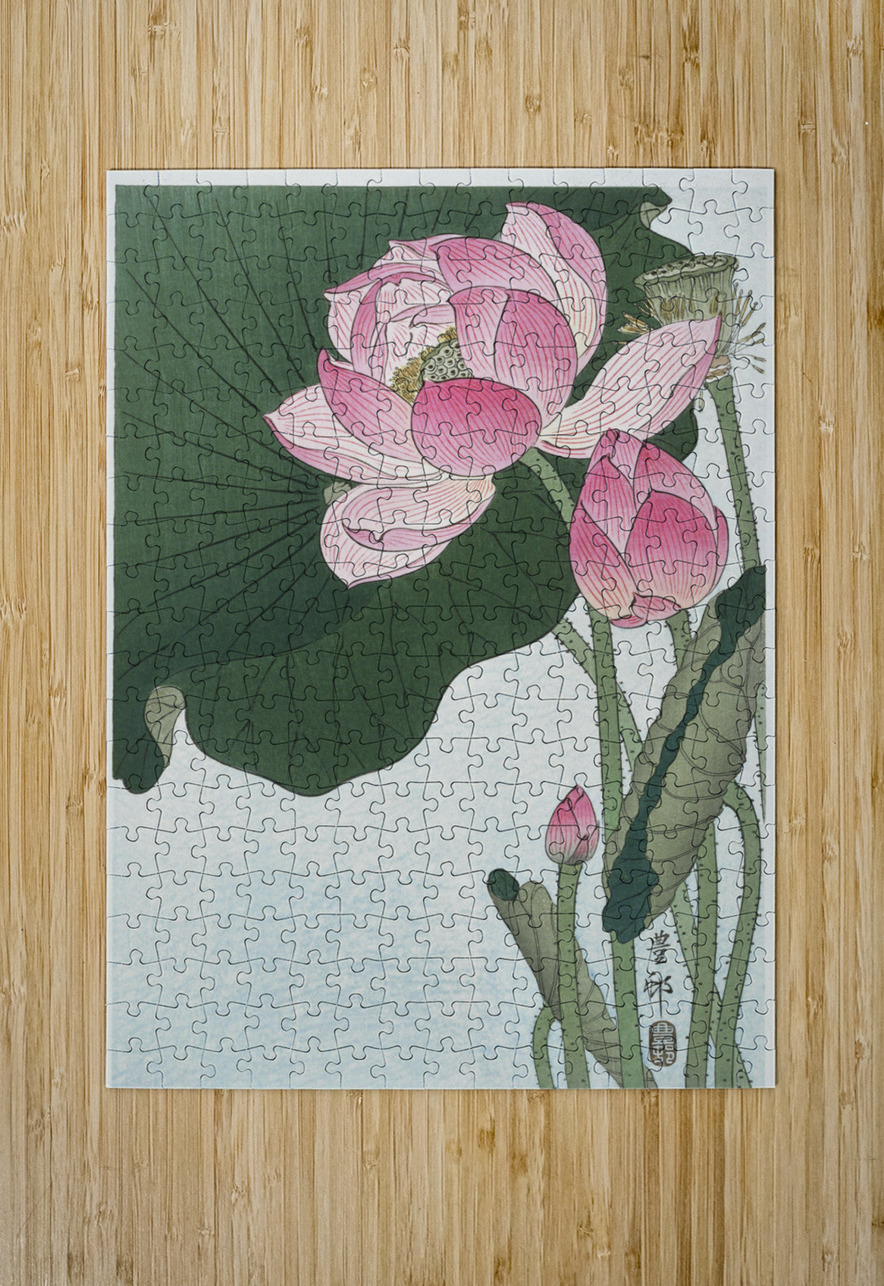 Mandarin ducks 1925 - 1936 by Ohara Koson 1877-1945. IStockHistory com Puzzle printing