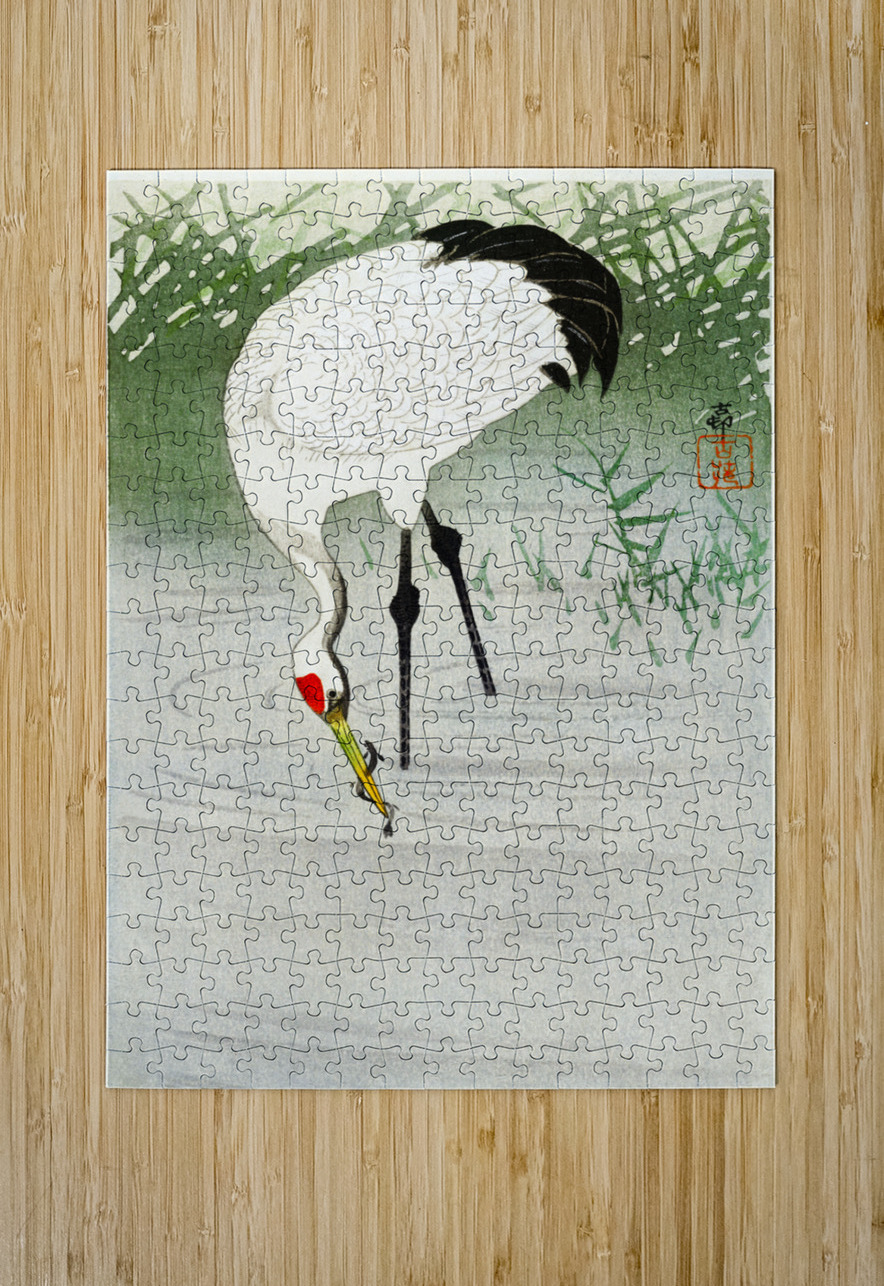 Praying mantis 1900 - 1936 by Ohara Koson 1877-1945. IStockHistory com Puzzle printing