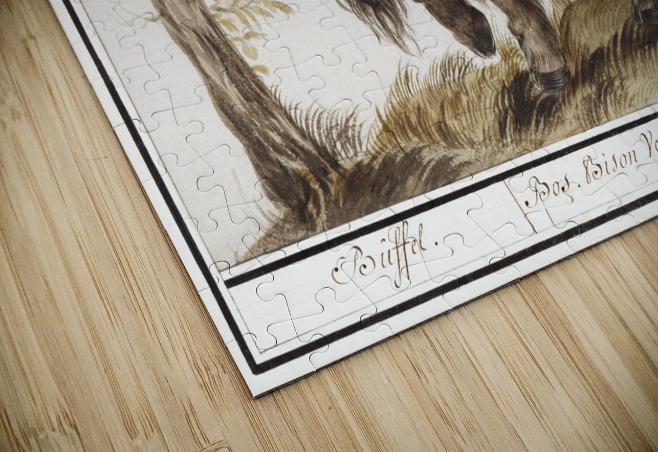 Wisent in vintage style IStockHistory com Puzzle