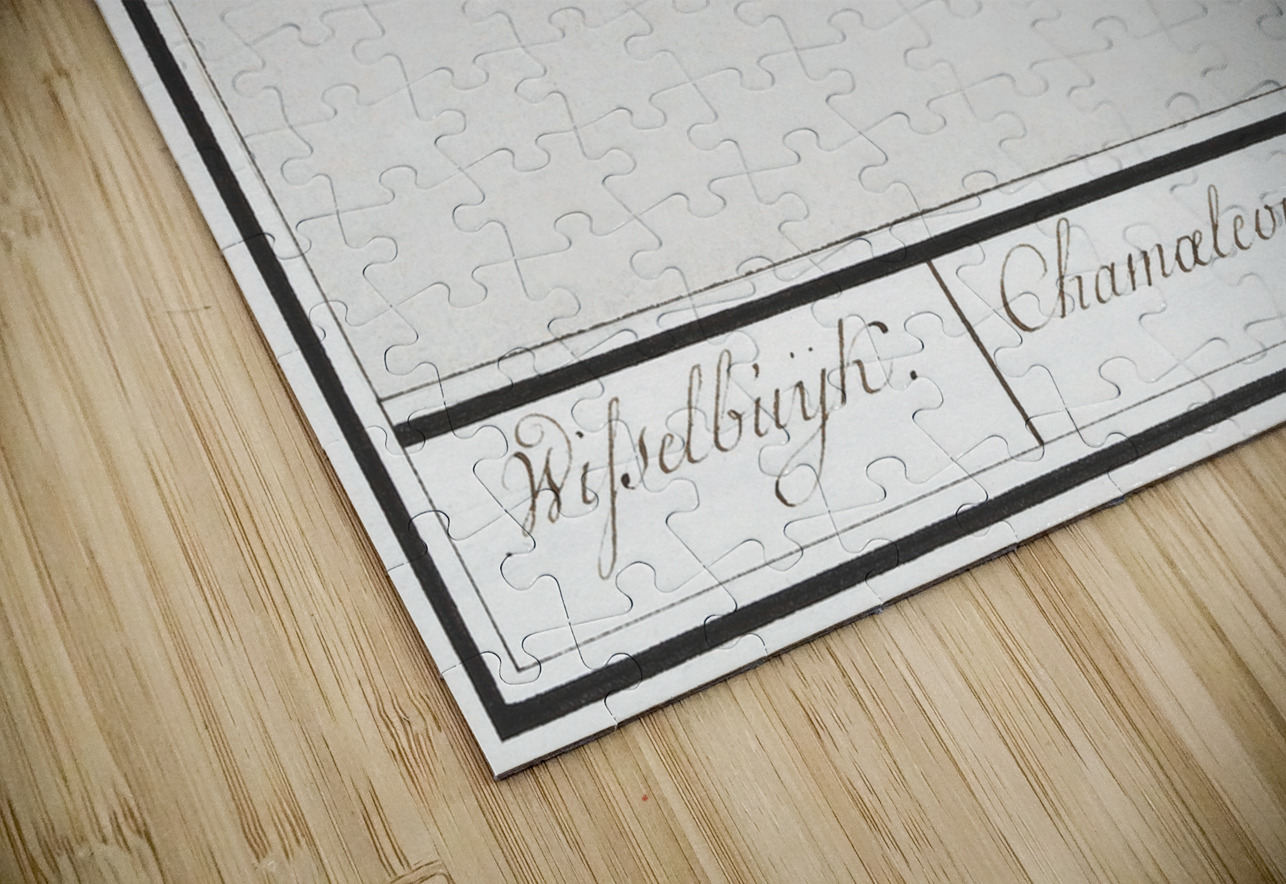 Chameleon in vintage style IStockHistory com Puzzle