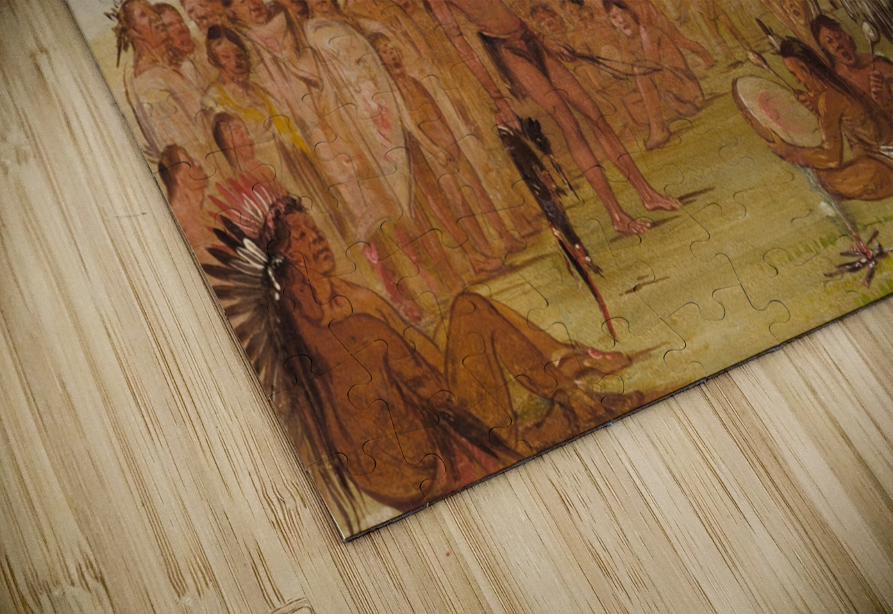 Self-Torture In a Sioux Religious Ceremony 1835-1837 IStockHistory com Puzzle