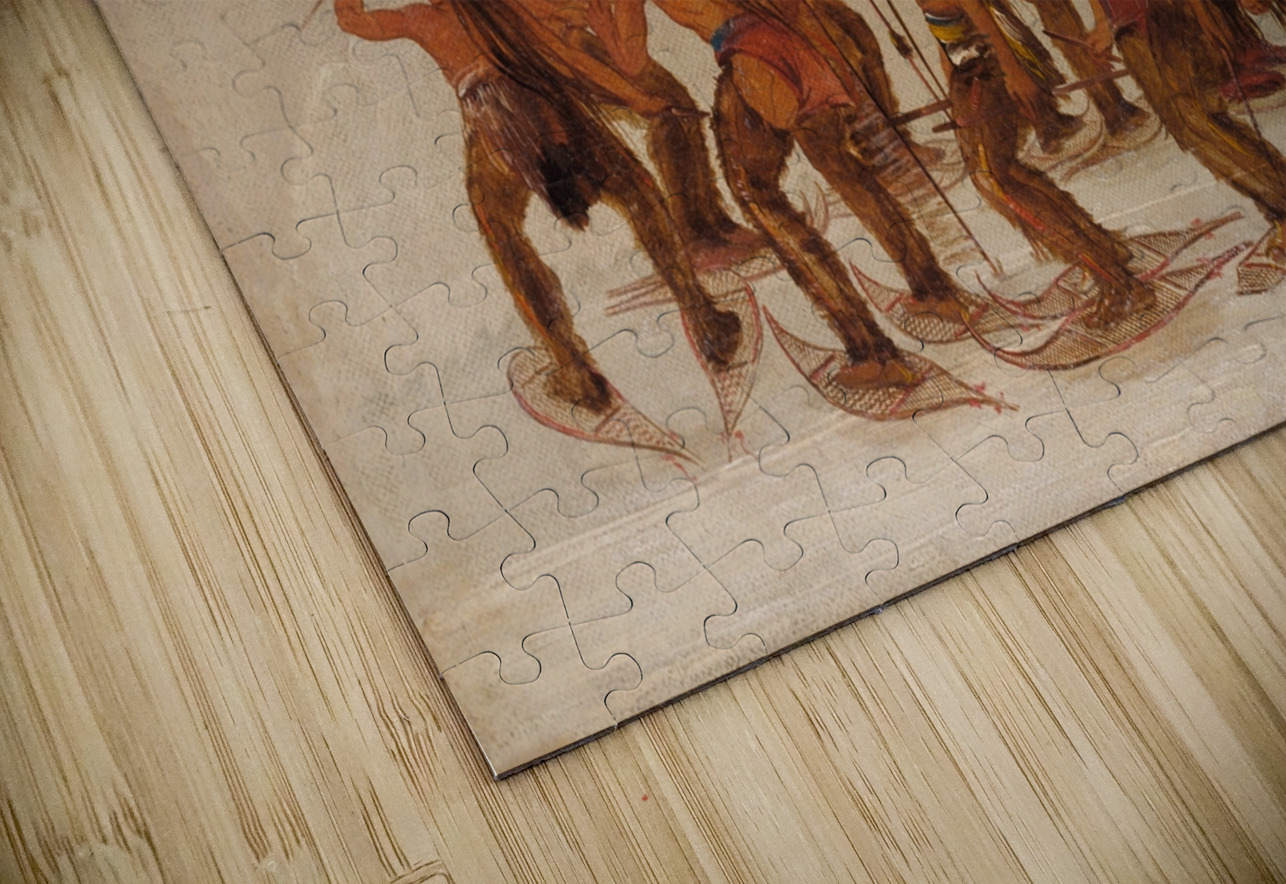 Snowshoe Dance At The First Snowfall 1835-1837 IStockHistory com Puzzle