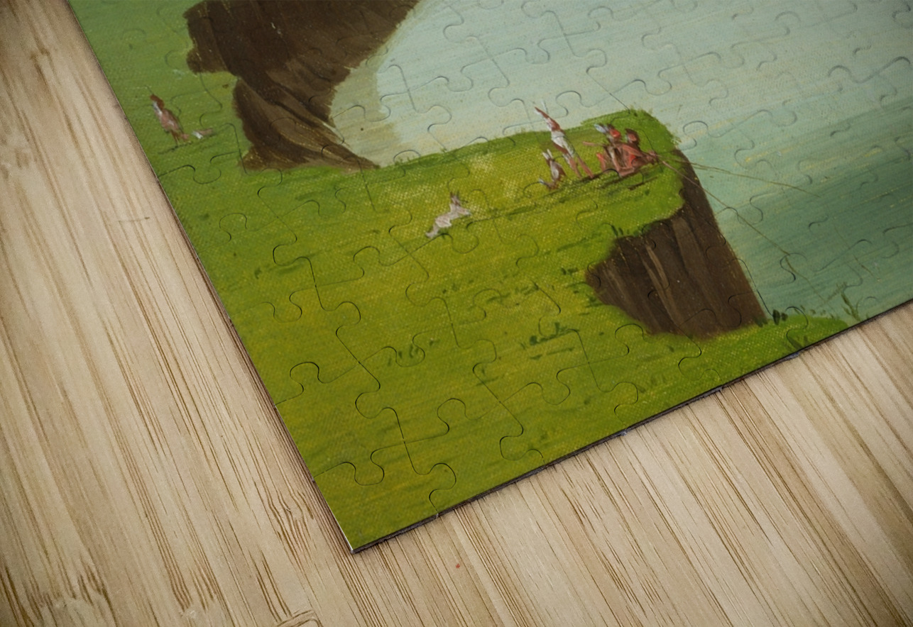 Distant View Of The Mandan Village 1832 IStockHistory com Puzzle