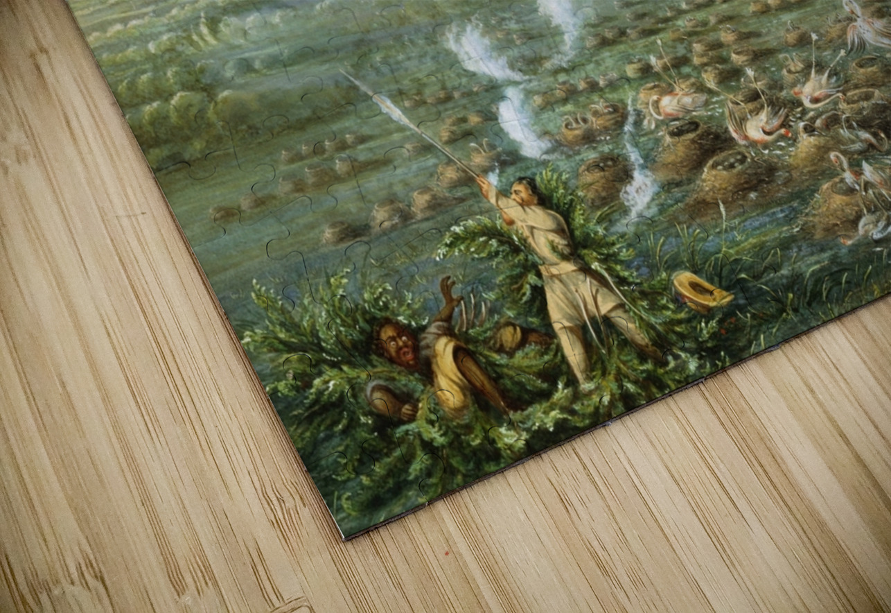 Flamingo Shooting in South America 1856 IStockHistory com Puzzle