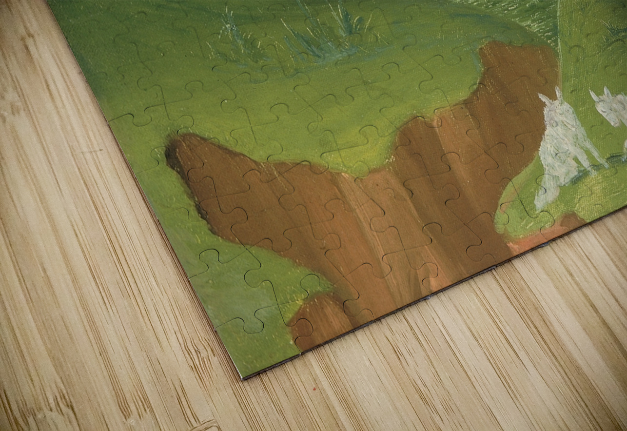 River Bluffs With White Wolves In The Foreground Upper Missouri 1832 IStockHistory com Puzzle