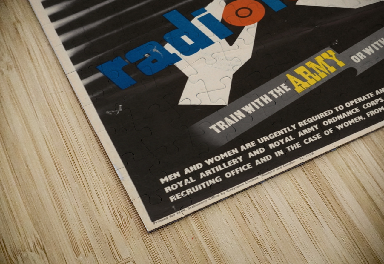 Radiolocation – Train with the Army or with the A.T.S. IStockHistory com Puzzle