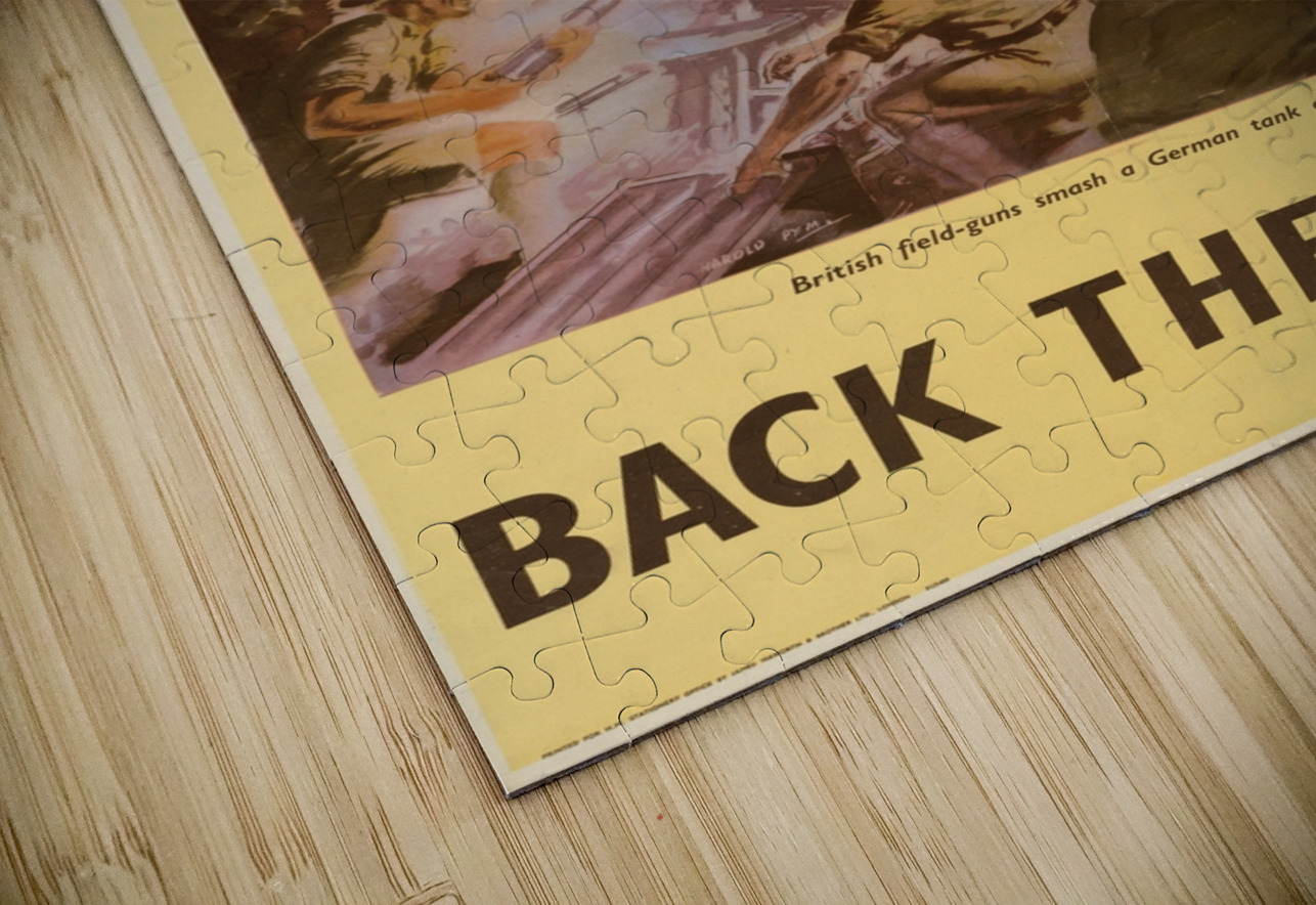 British Field-Guns Smash a German Tank Attack at Point-Blank Range in Libya – Back Them Up! IStockHistory com Puzzle