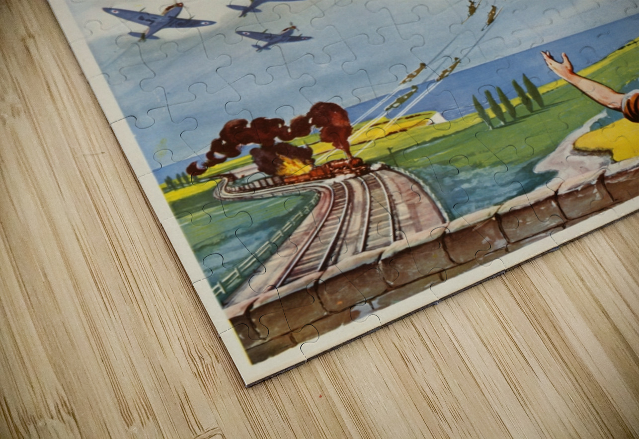 British Fighters Sweep Hourly Across Occupied France Cheered by French Peasants IStockHistory com Puzzle