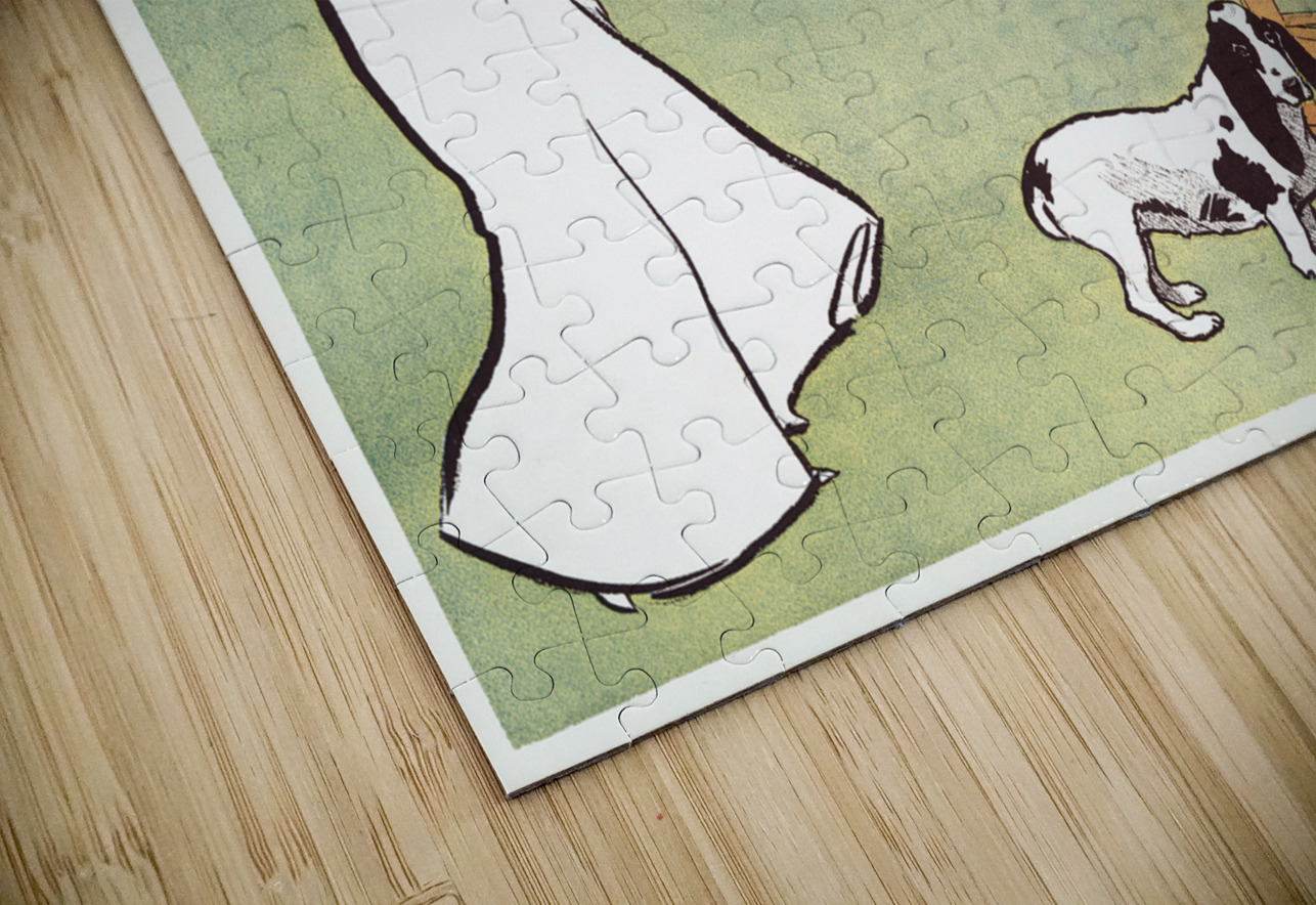 Woman reading in the garden ca. 1890-1907 by Edward Penfield IStockHistory com Puzzle