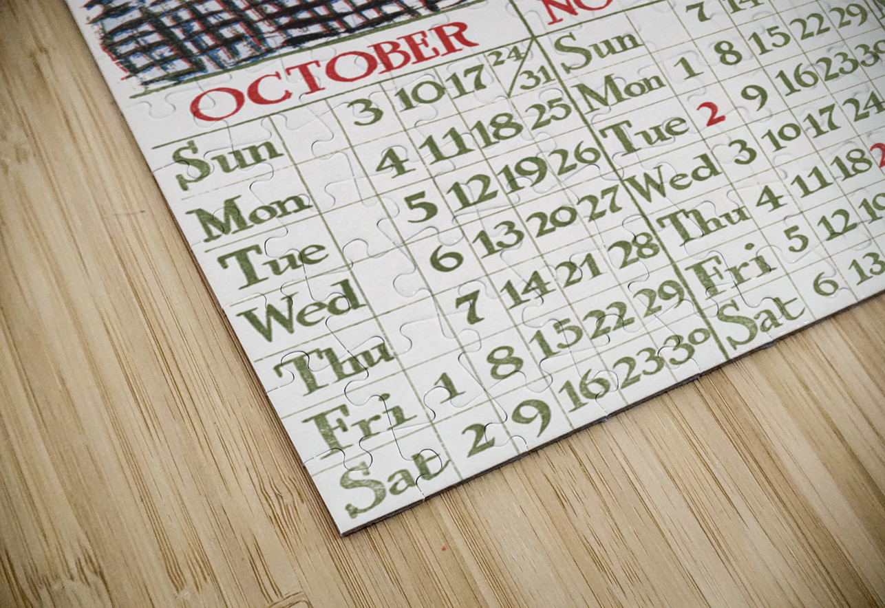 Vintage calendar 1897 by Edward Penfield IStockHistory com Puzzle