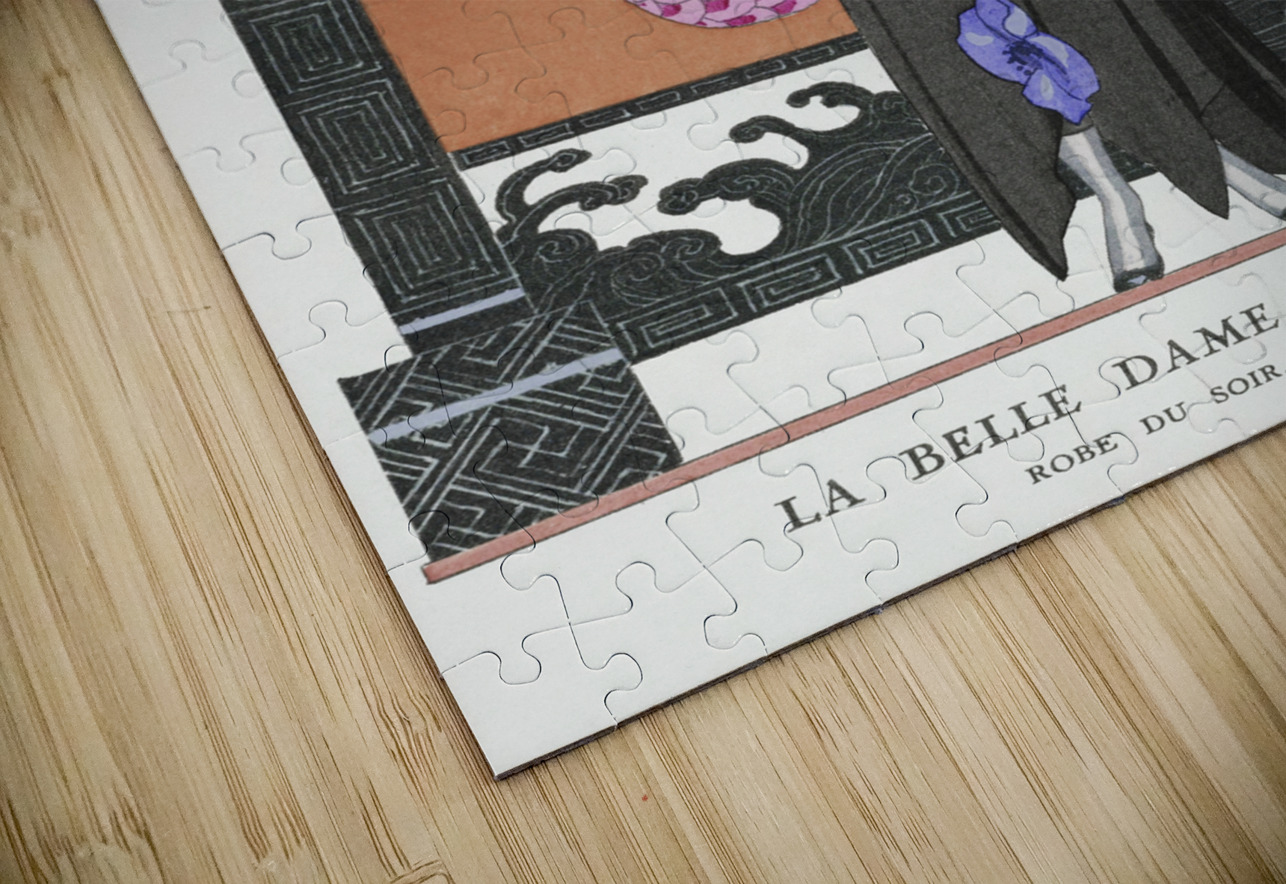 La belle dame sans merci: Robe du soir de Worth 1921 fashion illustration  by George Barbier.  IStockHistory com Puzzle