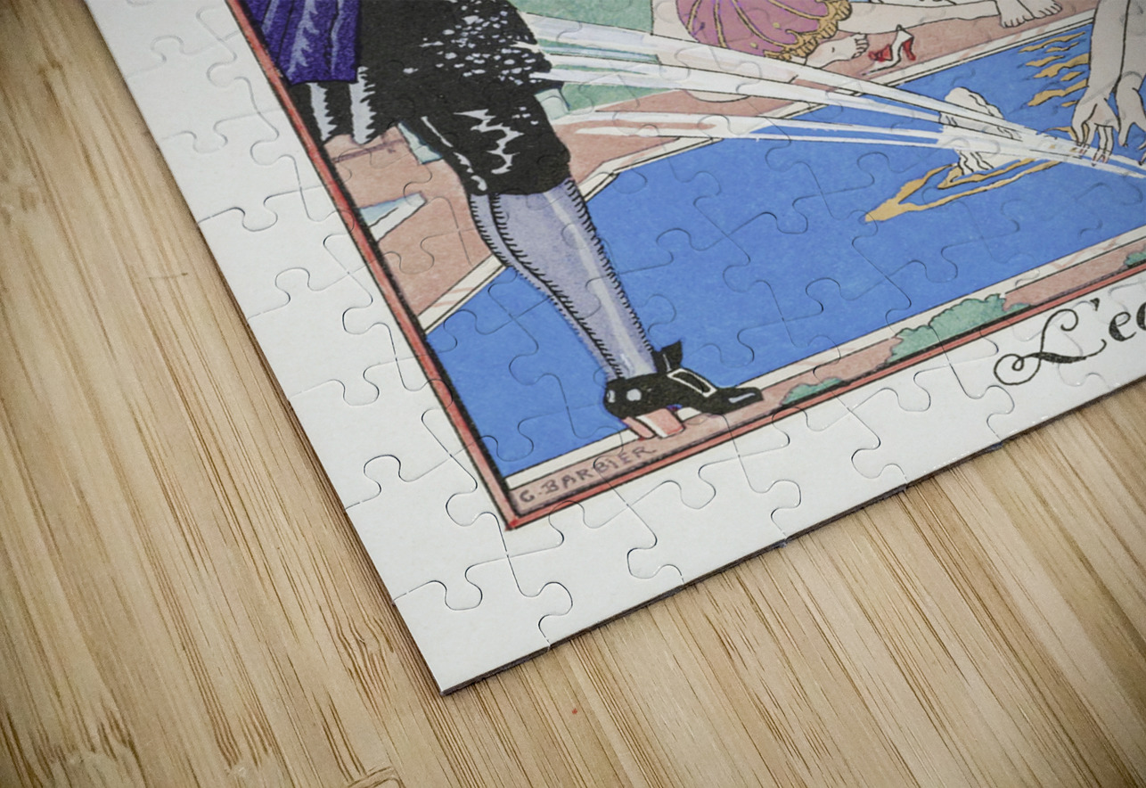 LEau 1917-1920 fashion illustration  by George Barbier.  IStockHistory com Puzzle