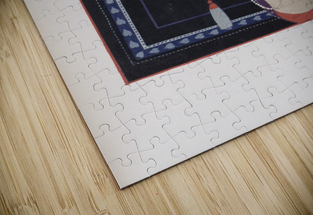 Les Trois Beautes de Mnasidika 1922 fashion illustration  by George Barbier. IStockHistory com Puzzle