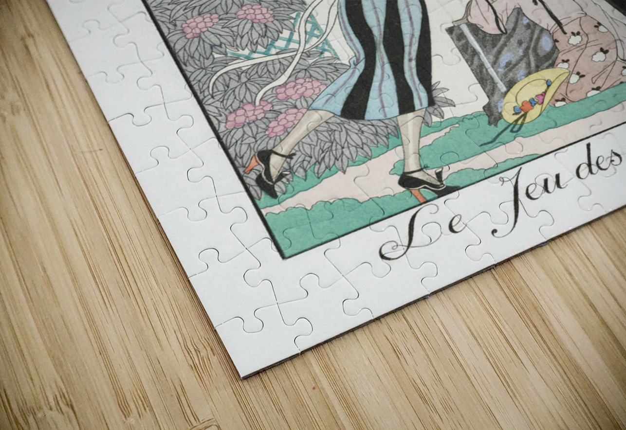 Le Jeu des Graces 1922 fashion illustration  by George Barbier.  IStockHistory com Puzzle