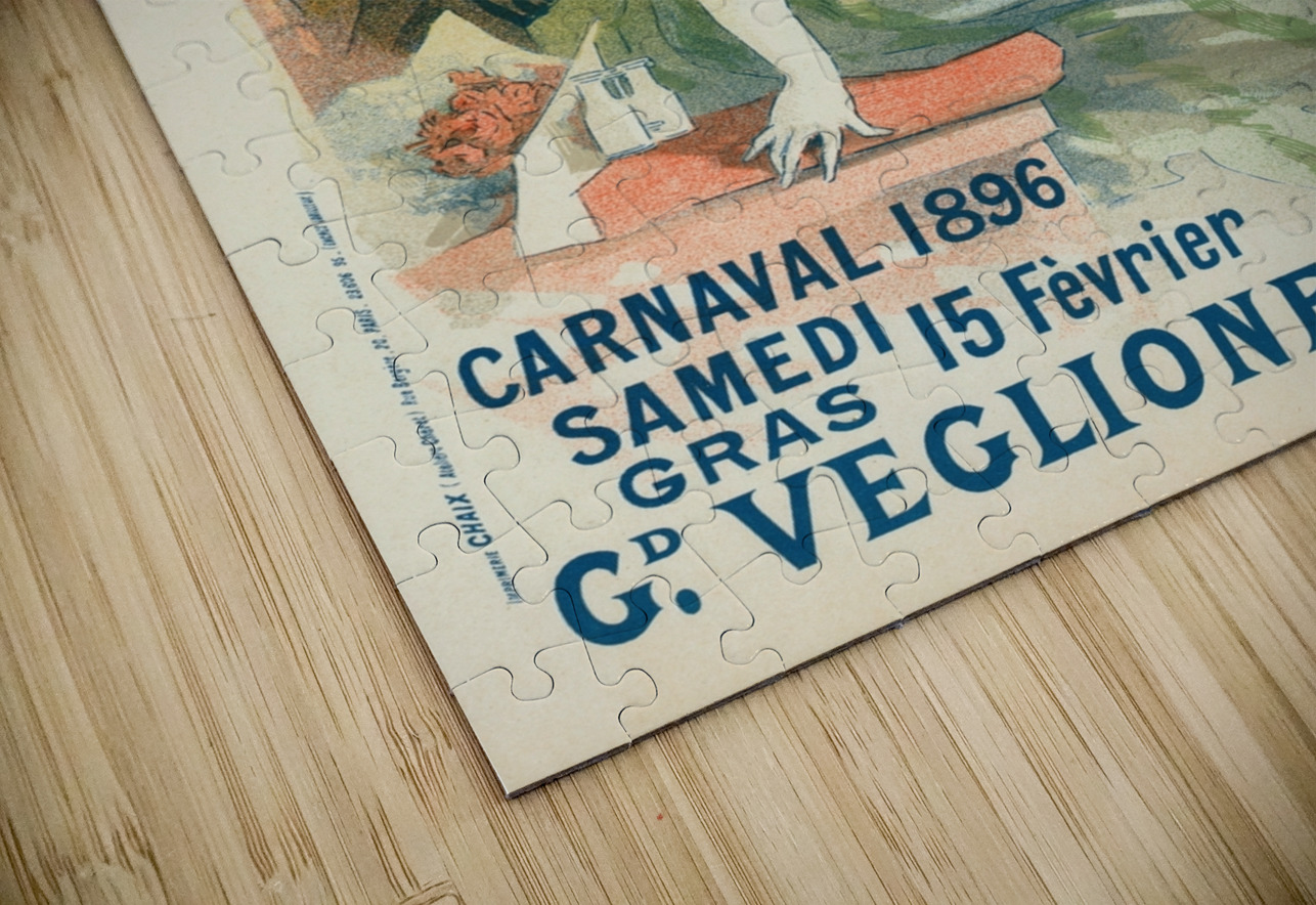 Carnaval 1896. Grand Veglione De Gala 1896 Poster by Jules Chéret IStockHistory com Puzzle
