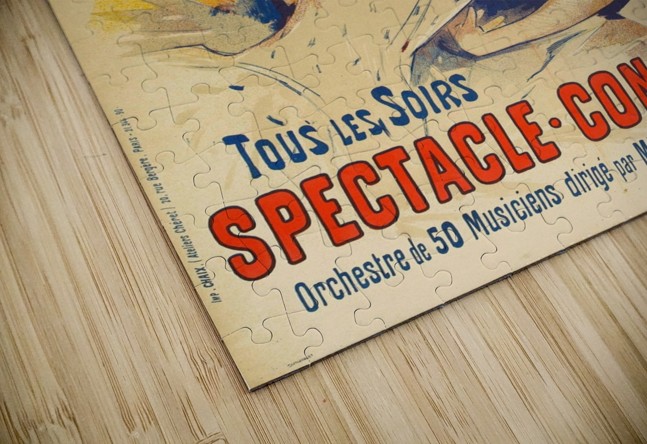 Moulin Rouge Paris-Cancan 1890 Poster by Jules Chéret IStockHistory com Puzzle