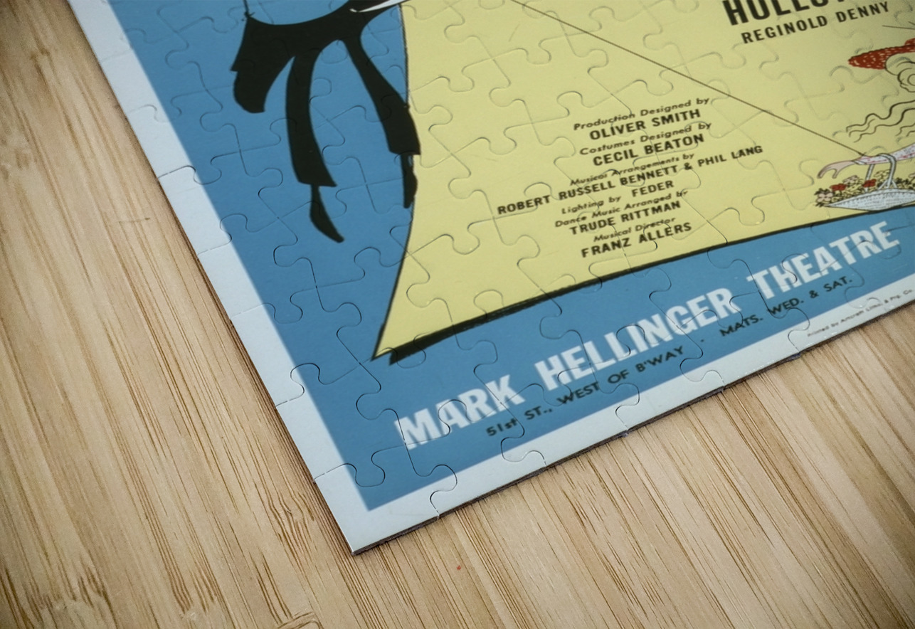 My fair lady 1956 Al Hirschfeld American 1903-2003 Artcraft Lithograph Poster IStockHistory com Puzzle