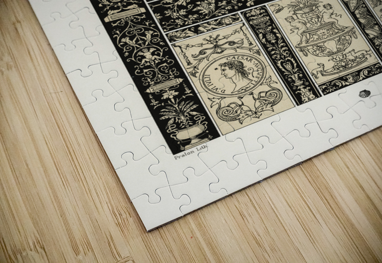 Renaissance pattern. 1888 edition Lornement Polychrome by Albert Racine 1825–1893. IStockHistory com Puzzle