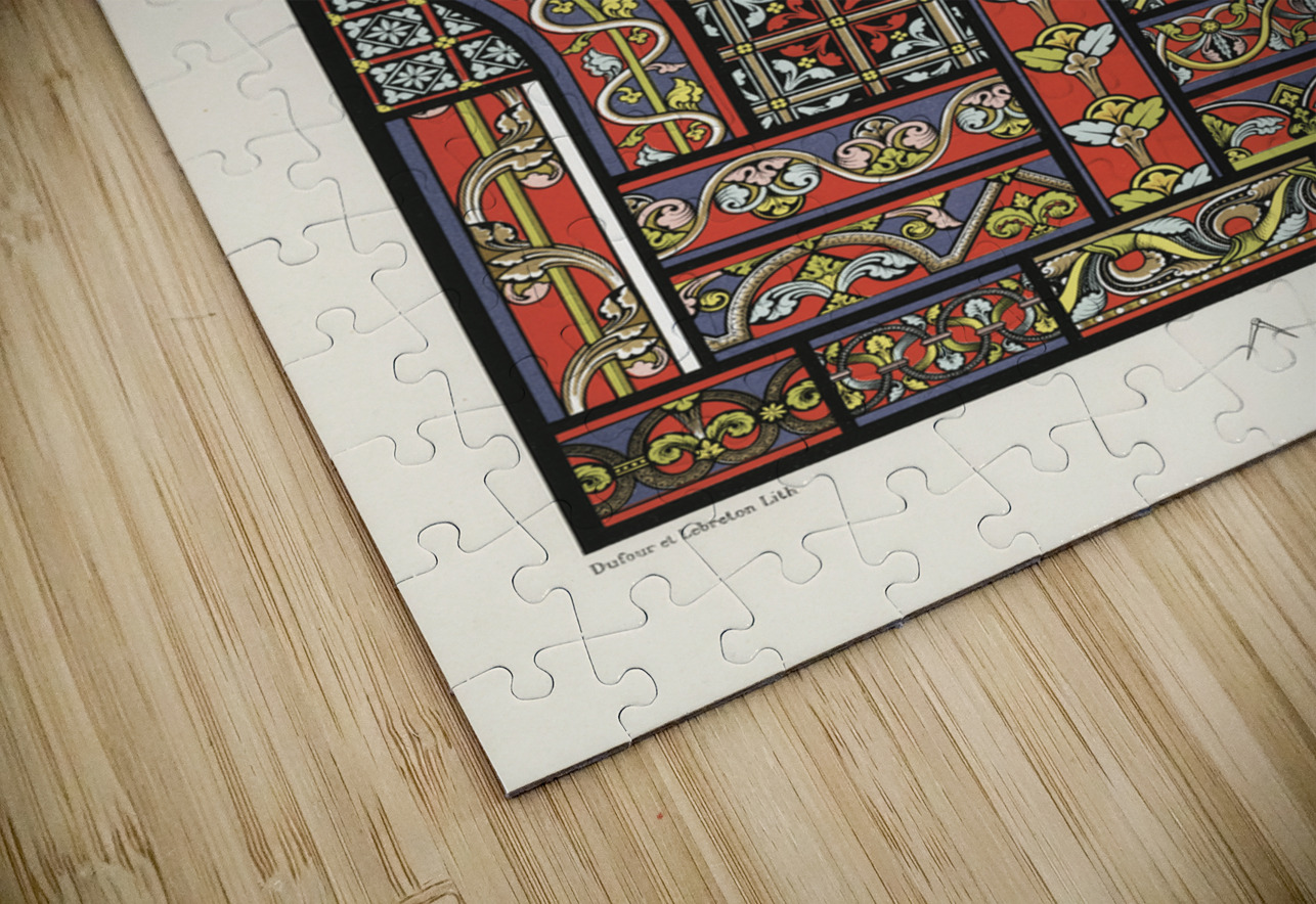 Middle-Ages pattern. 1888 edition Lornement Polychrome by Albert Racine 1825–1893. IStockHistory com Puzzle