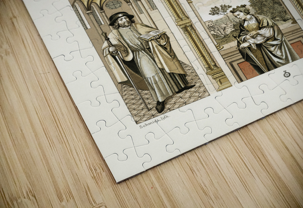 Renaissance pattern. 1888 edition Lornement Polychrome by Albert Racine 1825–1893. IStockHistory com Puzzle