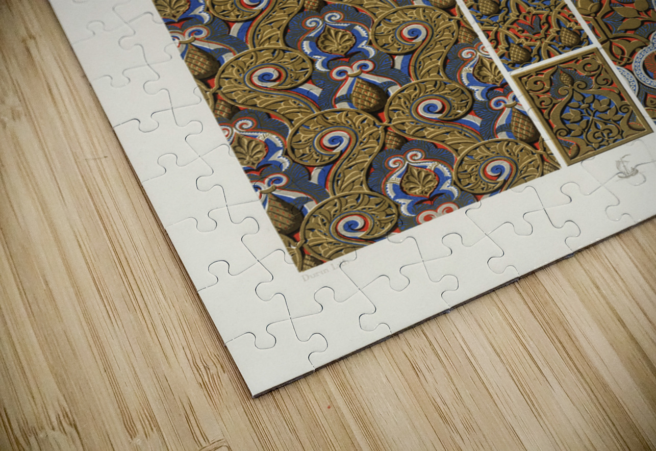 Moresque pattern. 1888 edition Lornement Polychrome by Albert Racine 1825–1893. IStockHistory com Puzzle