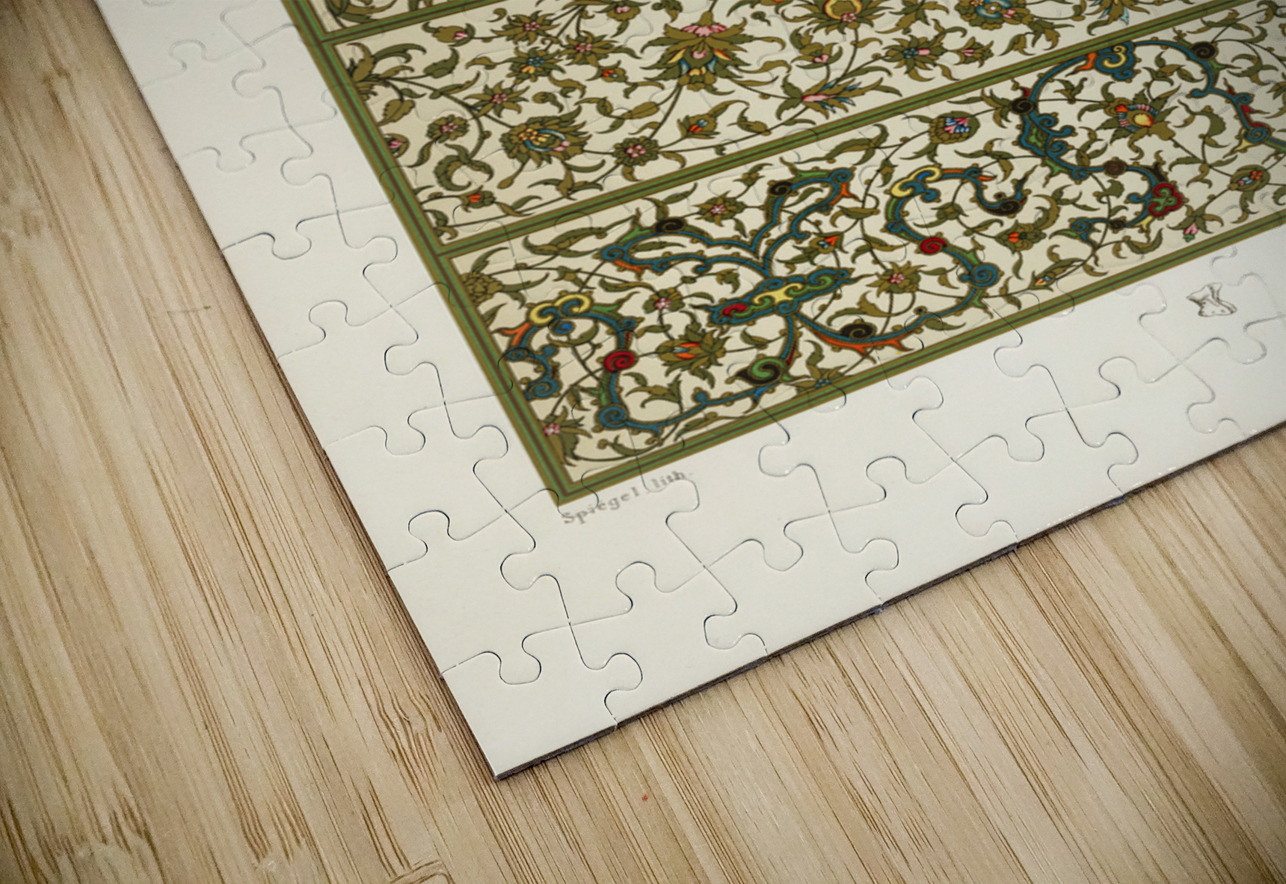 Indo-Persian pattern. 1888 edition Lornement Polychrome by Albert Racine 1825–1893. IStockHistory com Puzzle