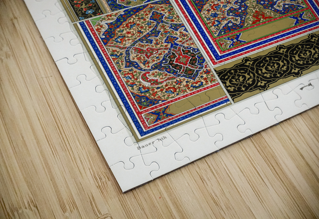 Indo-Persian pattern. 1888 edition Lornement Polychrome by Albert Racine 1825–1893. IStockHistory com Puzzle