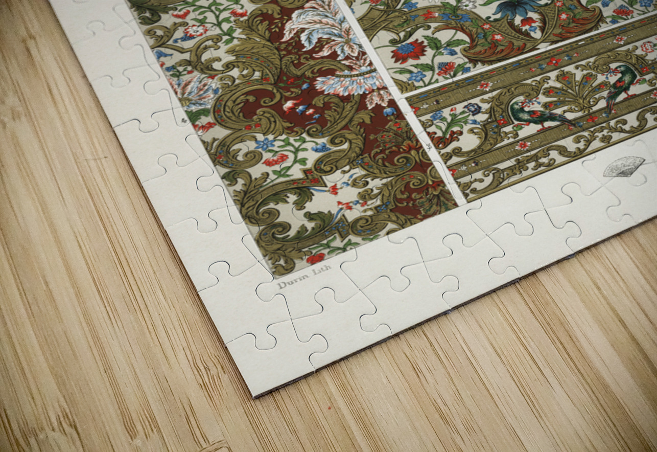 17th and 18th Century pattern. 1888 edition Lornement Polychrome by Albert Racine 1825–1893. IStockHistory com Puzzle