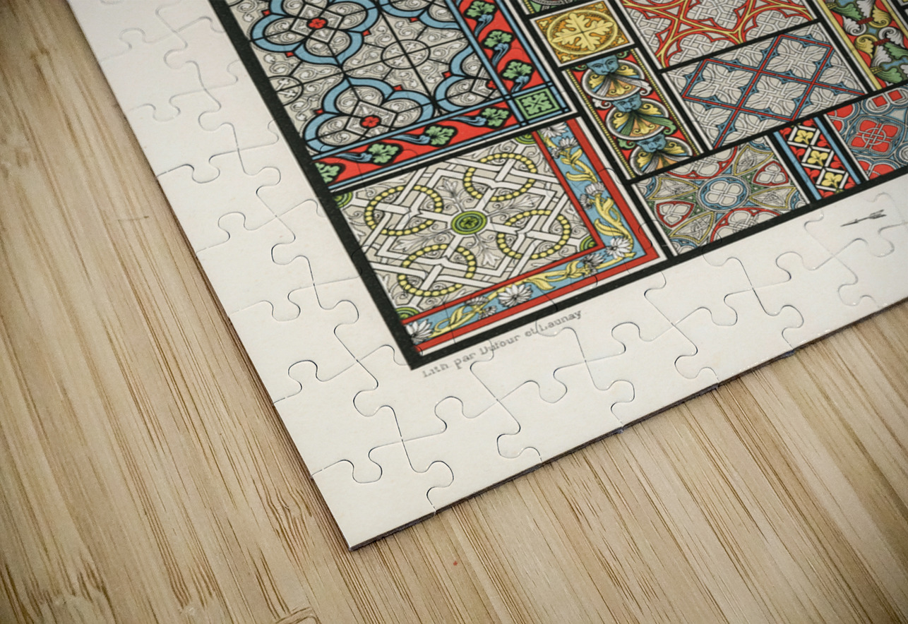 Medieval pattern. 1888 edition Lornement Polychrome by Albert Racine 1825–1893. IStockHistory com Puzzle
