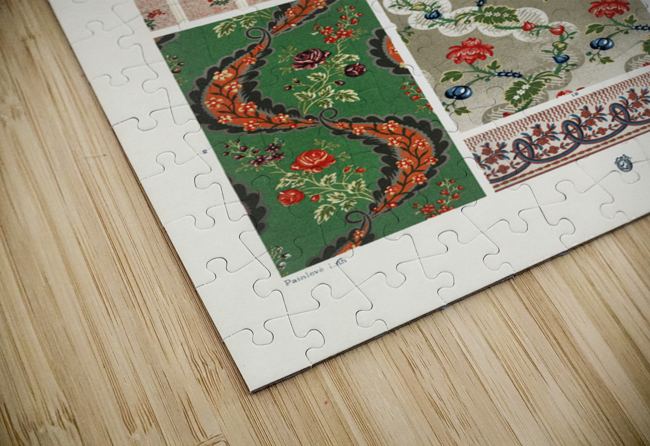 18th Century pattern. 1888 edition Lornement Polychrome by Albert Racine 1825–1893. IStockHistory com Puzzle