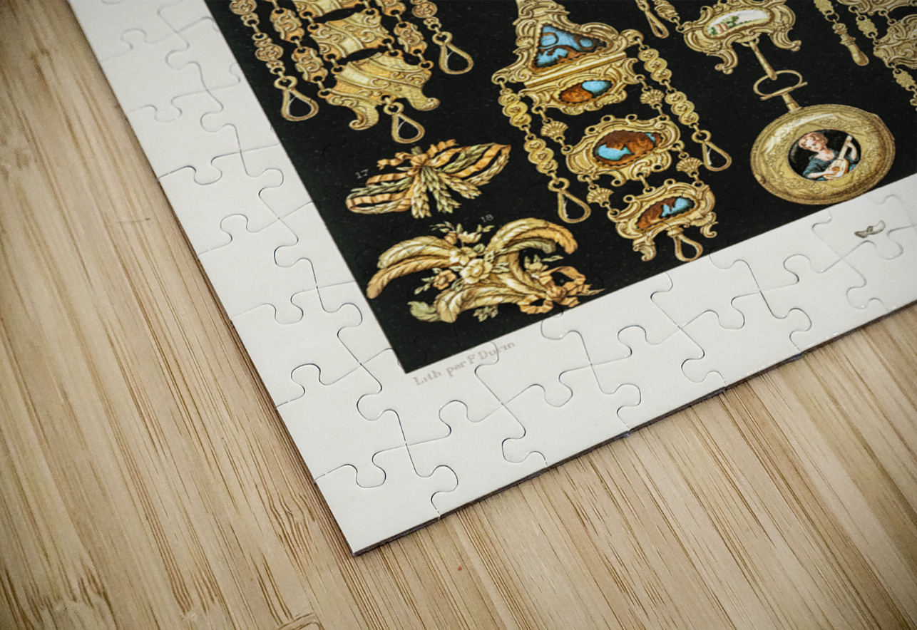 17th and 18th Century pattern Lornement Polychrome 1888 by Albert Racinet 1825–1893. 1888 edition.  IStockHistory com Puzzle