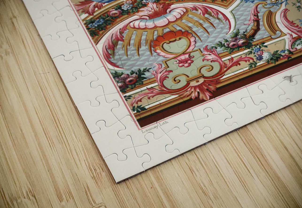 18th Century pattern. 1888 edition Lornement Polychrome by Albert Racine 1825–1893. IStockHistory com Puzzle