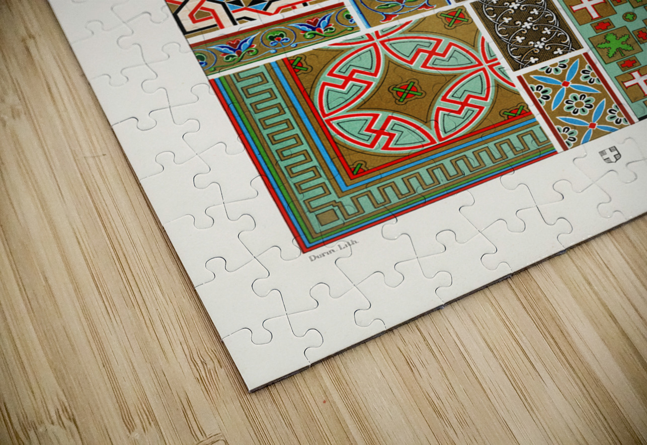 Byzantine pattern. 1888 edition Lornement Polychrome by Albert Racine 1825–1893. IStockHistory com Puzzle