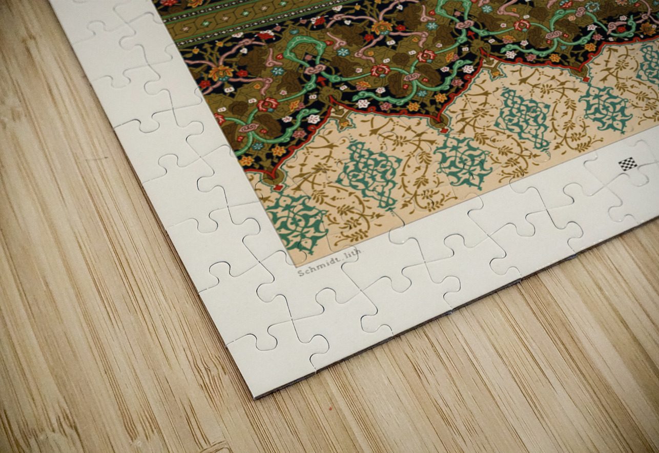 Indo-Persian pattern. 1888 edition Lornement Polychrome by Albert Racine 1825–1893. IStockHistory com Puzzle