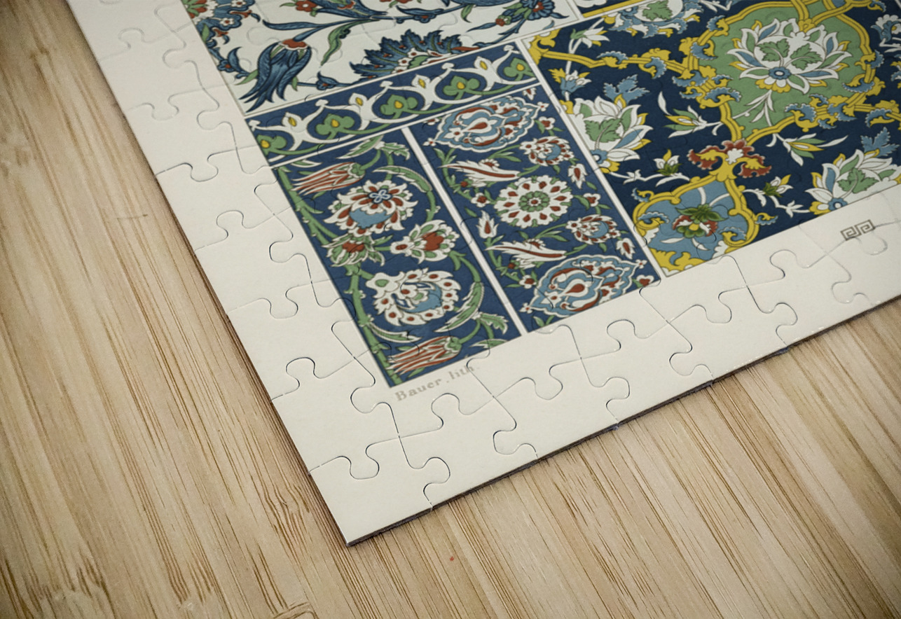 18th Century pattern. 1888 edition Lornement Polychrome by Albert Racine 1825–1893. IStockHistory com Puzzle