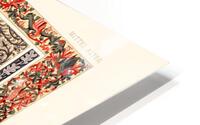 Middle-Ages pattern. 1888 edition Lornement Polychrome by Albert Racine 1825–1893. HD Metal print
