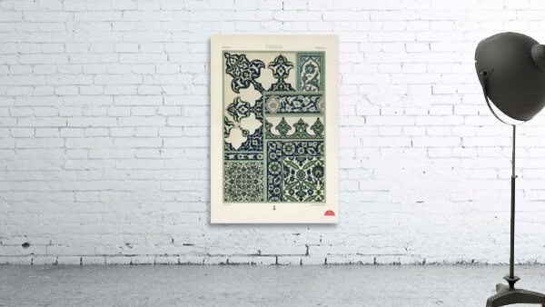 Persian pattern. 1888 edition Lornement Polychrome by Albert Racine 1825–1893. Wall Preview