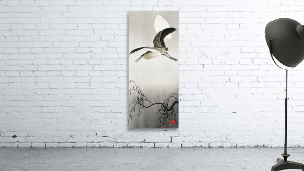 Heron and moon 1900 - 1910 by Ohara Koson 1877-1945. Wall Preview