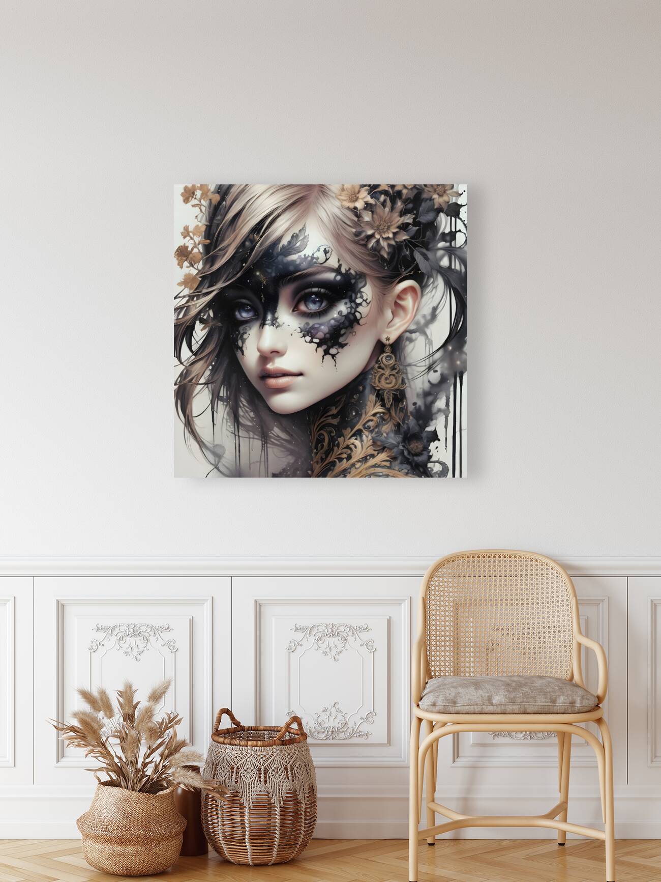 A  Gorgeously Drawn Face By ISHISH Reproduction