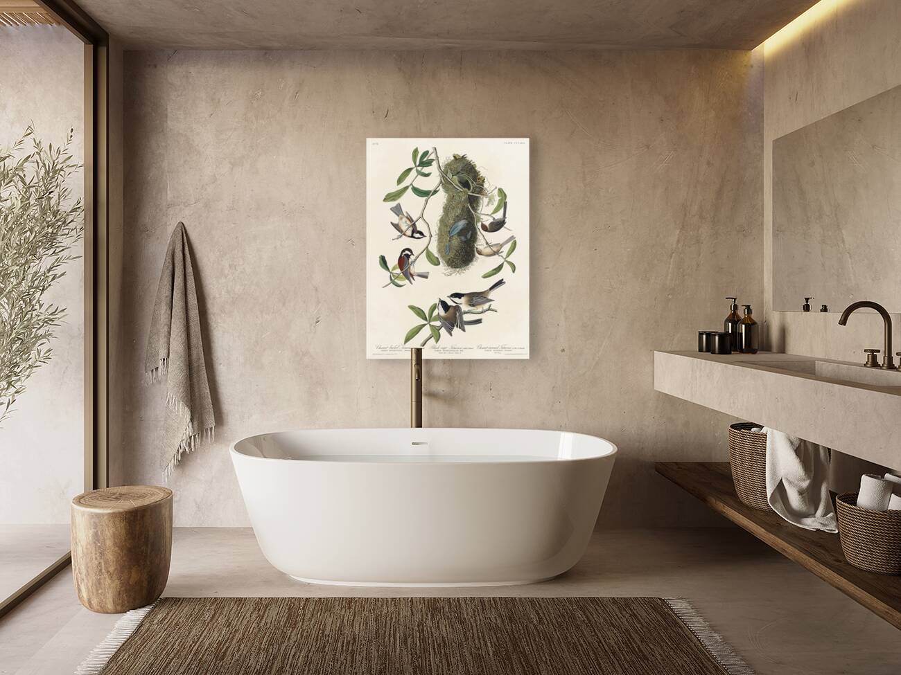 Chesnut-backed Titmouse Black-capt Titmouse and Chesnut-crowned Titmouse Reproduction